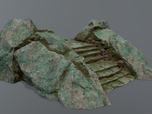 Ruin Stairs 3D Model