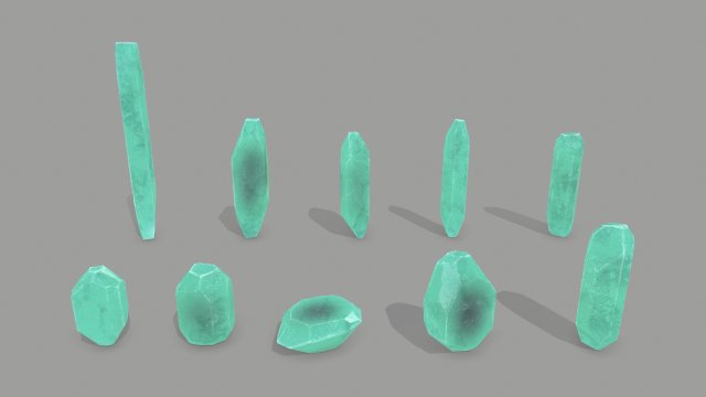 Crystal set Modello 3D .c4d .max .obj .3ds .fbx .stl .blend 
