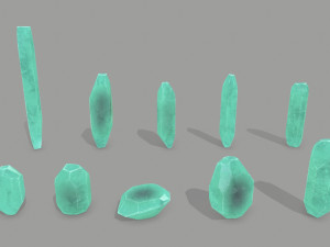 Crystal set 3D मॉडल
