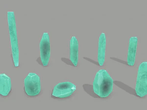 Crystal set 3D Model