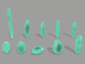 Crystal set 3D Model