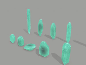 Crystal set 3D Model