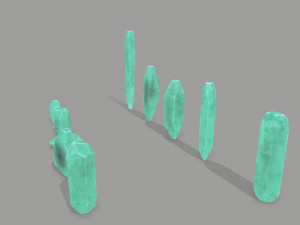 Crystal set Modello 3D
