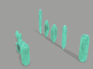 Crystal set 3D Model
