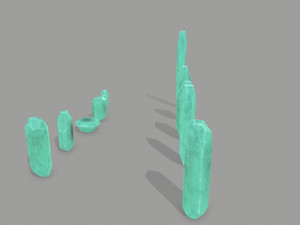 Crystal set Modello 3D
