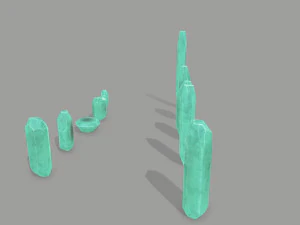 Crystal set 3D Model