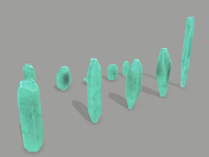 Crystal set Modello 3D