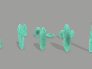 Crystal set 3D Model