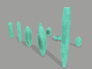 Crystal set 3D Model