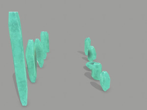 Crystal set Modello 3D