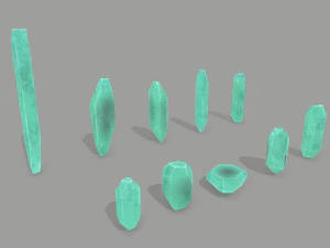 Crystal set 3D Model