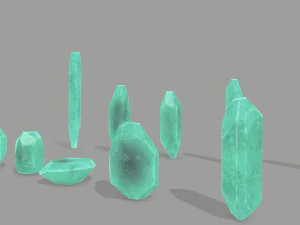 Crystal set 3D Model