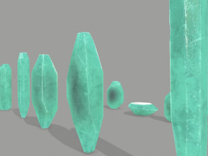 Crystal set Modello 3D