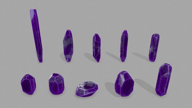 Crystal set 3Dモデル .c4d .max .obj .3ds .fbx .stl .blend 