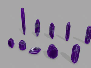 Crystal set 3D Model