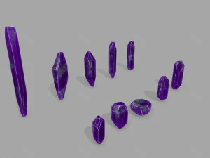 Crystal set 3D Model