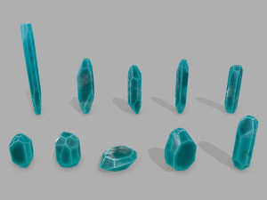 Crystal set Modelo 3D