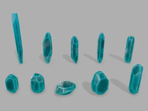 Crystal set 3D Model