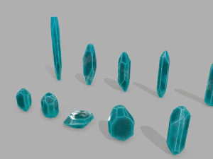 Crystal set 3D Model