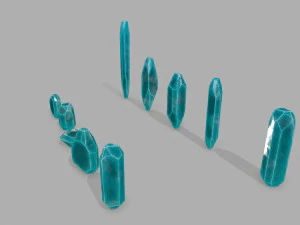 Crystal set 3D Model