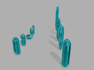 Crystal set 3D Model