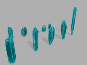 Crystal set 3D Model