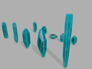 Crystal set 3D Model