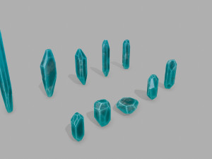 Crystal set Modelo 3D