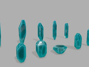 Crystal set 3D Model
