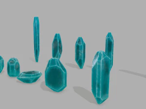 Crystal set 3D Model