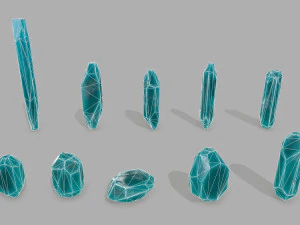 Crystal set 3D Model