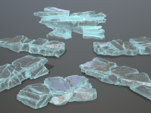 Ice rocks 3D मॉडल