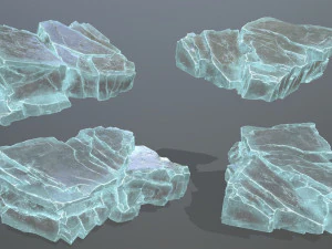 Ice rocks 3D Model