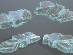 Ice rocks 3D Model