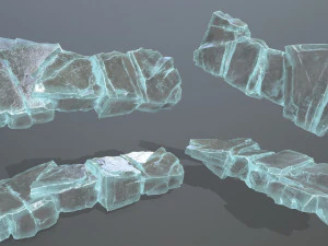 Ice rocks 3D Model