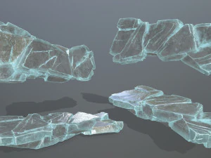 Ice rocks 3D Model
