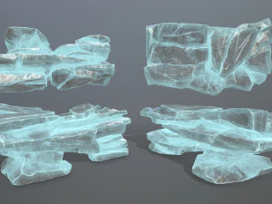 Ice rocks 3D Model