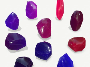 Kristal seti 3D Model