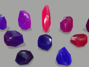 Crystal set 3D Model