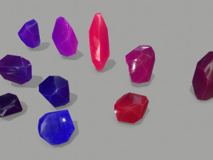 Crystal set Modelo 3D