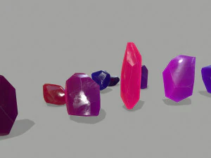 Crystal set 3D Model