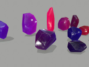 Crystal set 3D Model