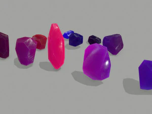 Crystal set 3D Model