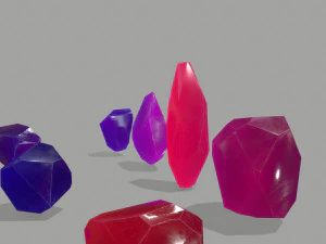 Crystal set 3D Model