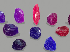 Crystal set 3D Model