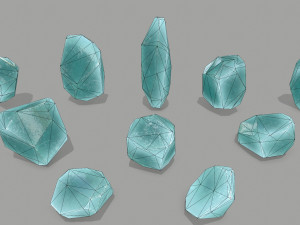Crystal set 3D Model