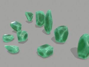 Crystal set 3D Model