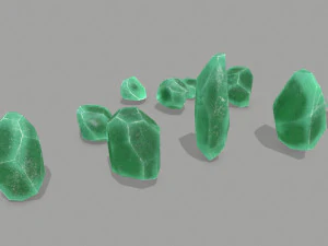 Crystal set 3D Model