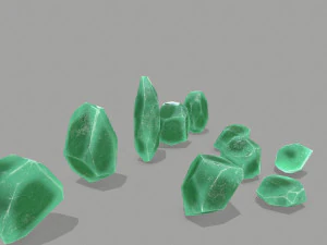 Crystal set 3D Model