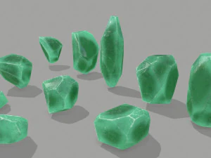 Crystal set 3D Model